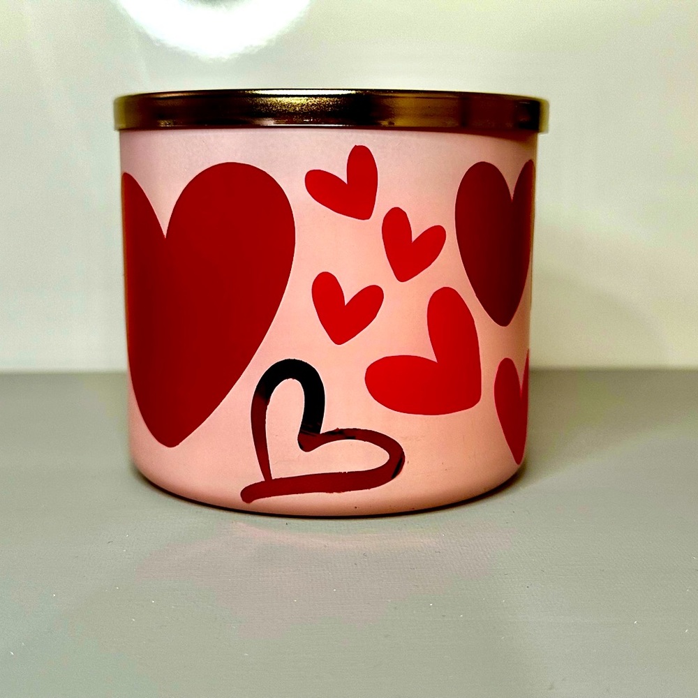 Heart Decor Candle expressing love in every heart shape possible